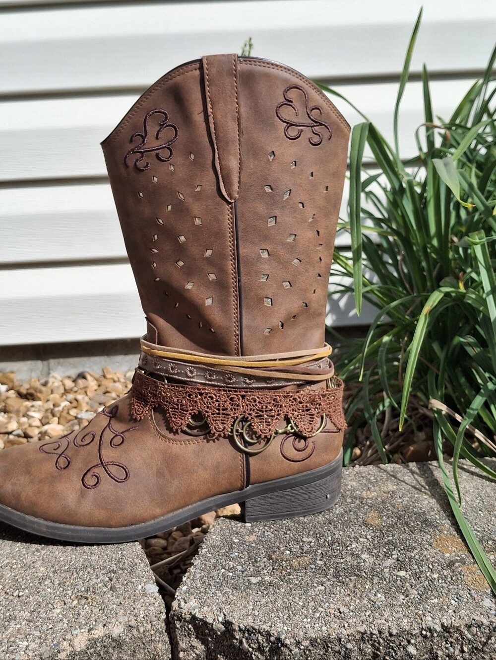 Children's Rodeo Ropers "Carousel" Western-Style Boots (Size 5) - Picture 4 of 7